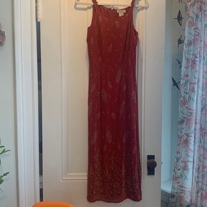Vintage Eddie Bauer Red printed dress